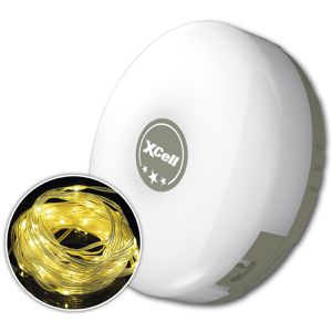XCell Campinglampe STRING, aufladbar, Mit 250 Lumen, spritzwassergeschützt