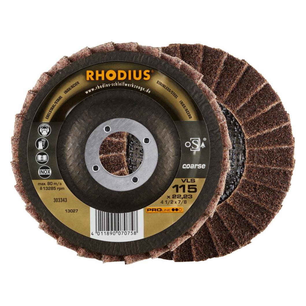 Rhodius PROline VLS Vliesfächerschleifscheibe 115 x 22,23 mm coarse (Coarse) (21016000)