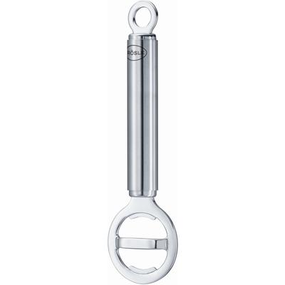 Flaschenöffner RÖSLE, grau (aluminiumfarben), Edelstahl, Flaschenöffner, Flaschenöffner, Kapselheber, mit Aufhängeöse, Edelstahl 18/10, spülmaschinengeeignet