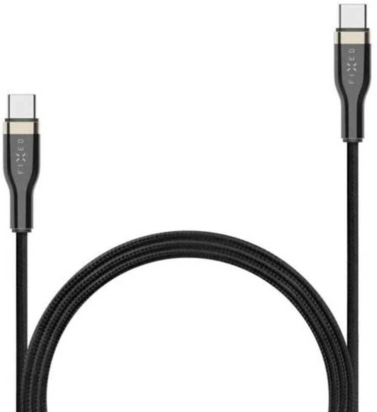 Fixed Metal 100W USB-C til USB-C PD Kabel 1.2m - Sort