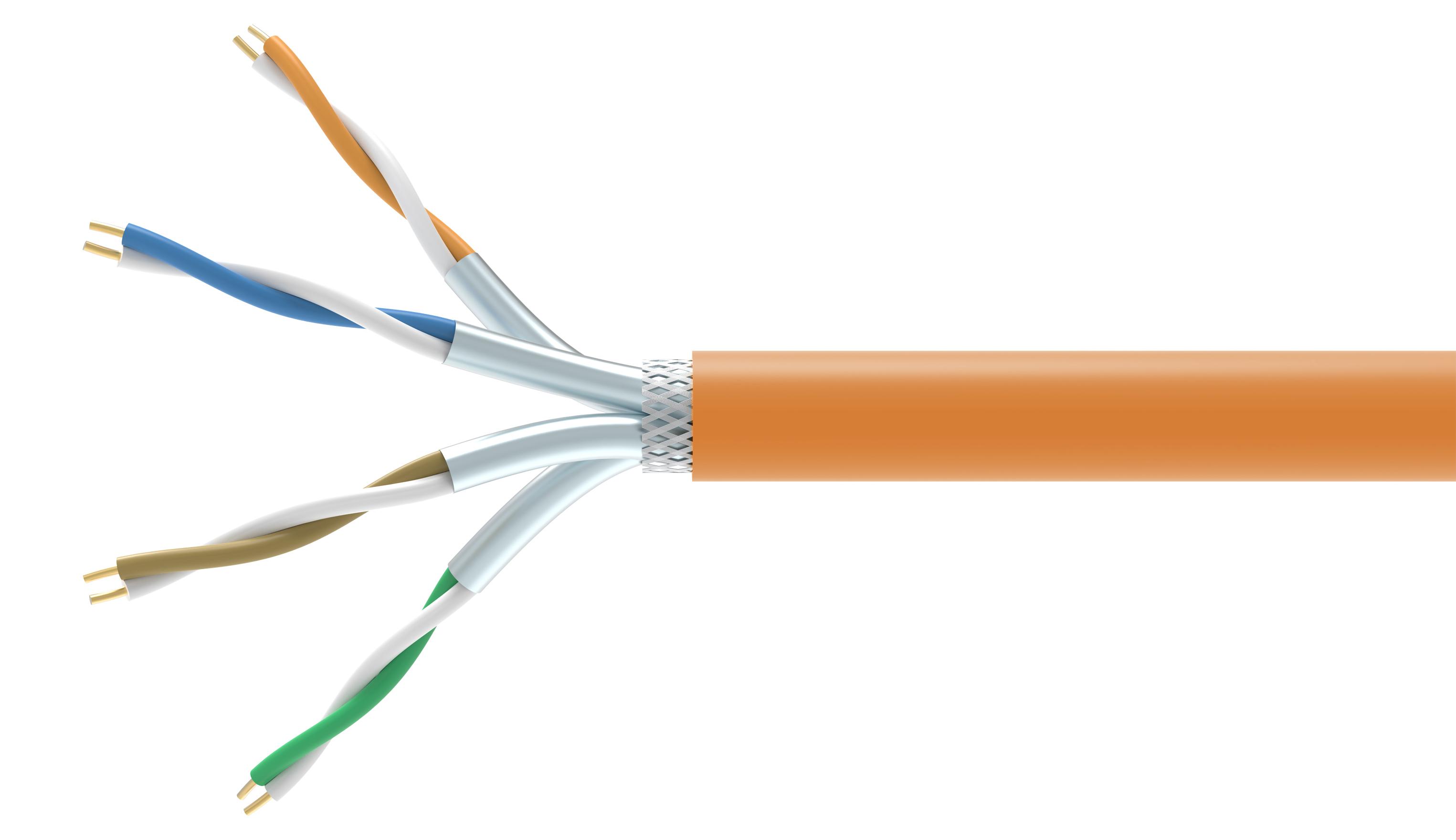 Equip 404551, 305 m, Cat7, S/FTP (S-STP), Orange