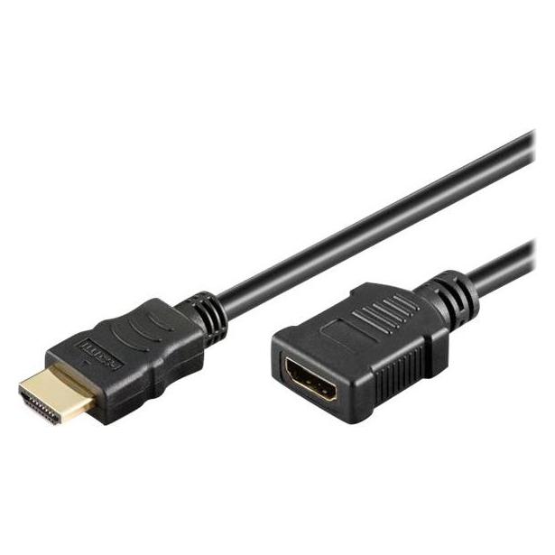 MicroConnect HDMI 2.0 Extension Cable, 1m (1 m) (HDM19191FV2.0)