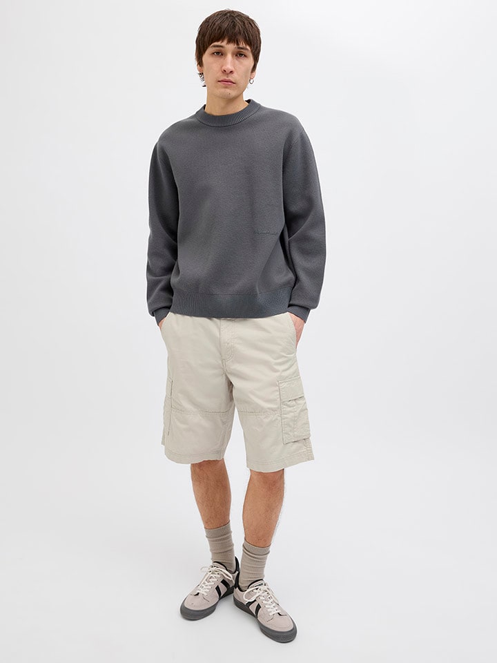 Jack & Jones Cargobermudas in Creme - M
