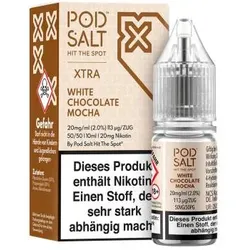 Pod Salt Xtra White Chocolate Mocha NicSalt Liquid 10ml / 20mg