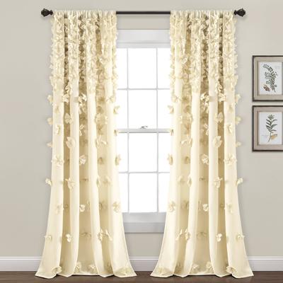 Silver Orchid Turpin Single Window Curtain Panel
