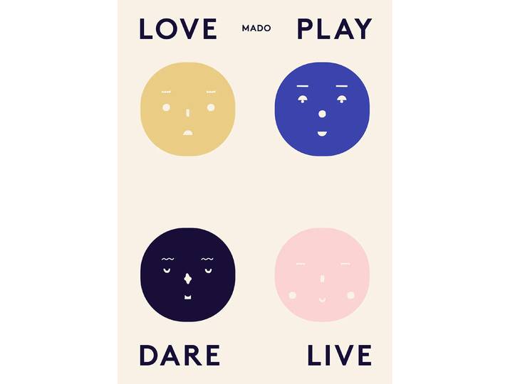 Paper Collective Poster Four Feelings 50x70 cm