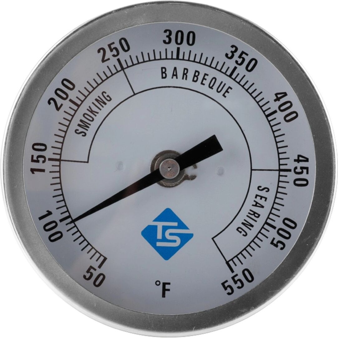INF Edelstahl Bimetall-Thermometer 50-550℉ – Mechanisches Zifferblatt für Ofen, Grill und Smoker, Axiale Montage