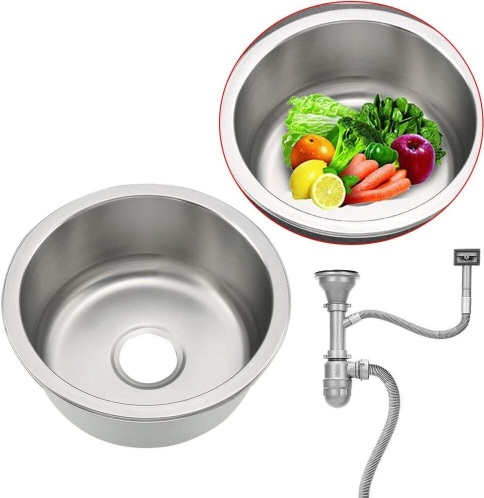 Easybuy Ronde Inbouwspoelbak van Roestvrij Staal voor de Keuken