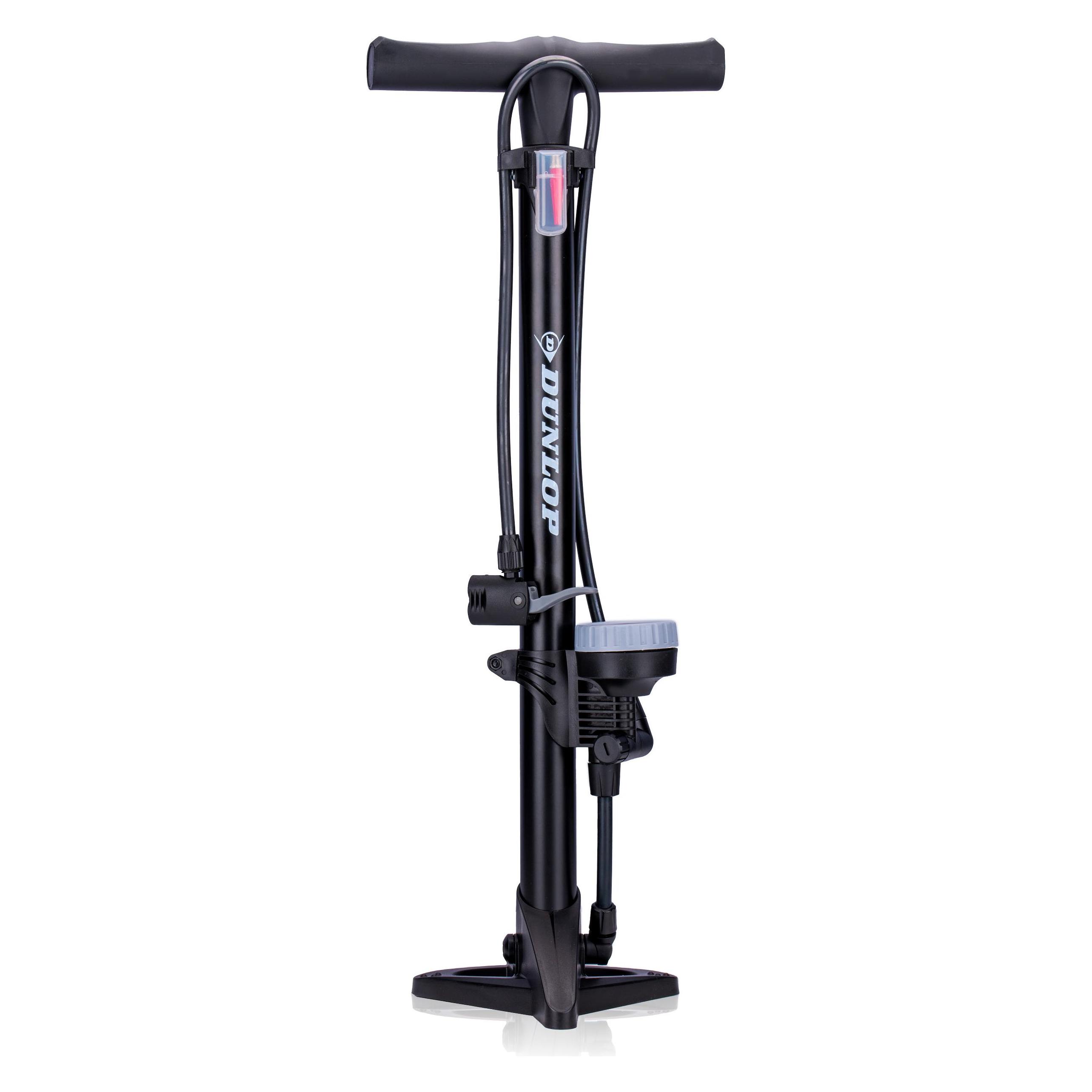 Dunlop Fahrrad-Fusspumpe mit Druckanzeige (8711252102337)