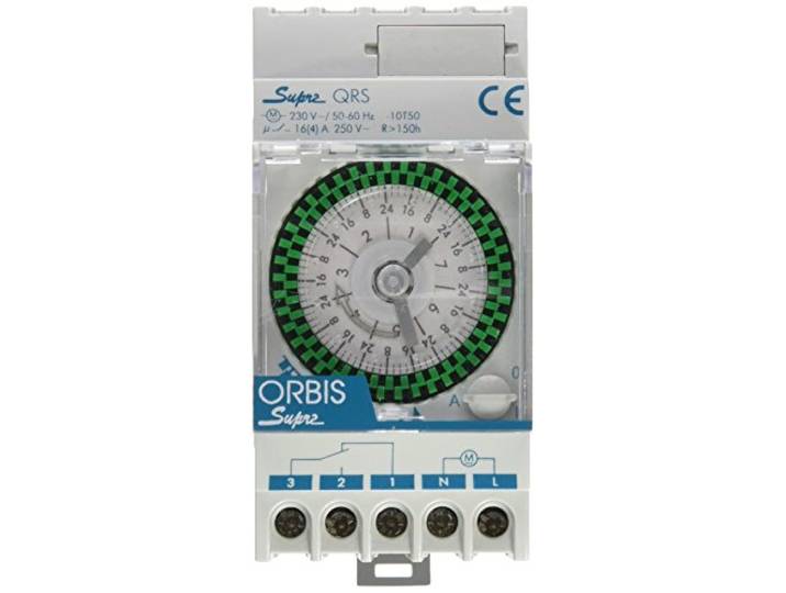 Orbis OB290332N Supra QRS 230Volt Analoge Verdelerklok Tijdschakelaar