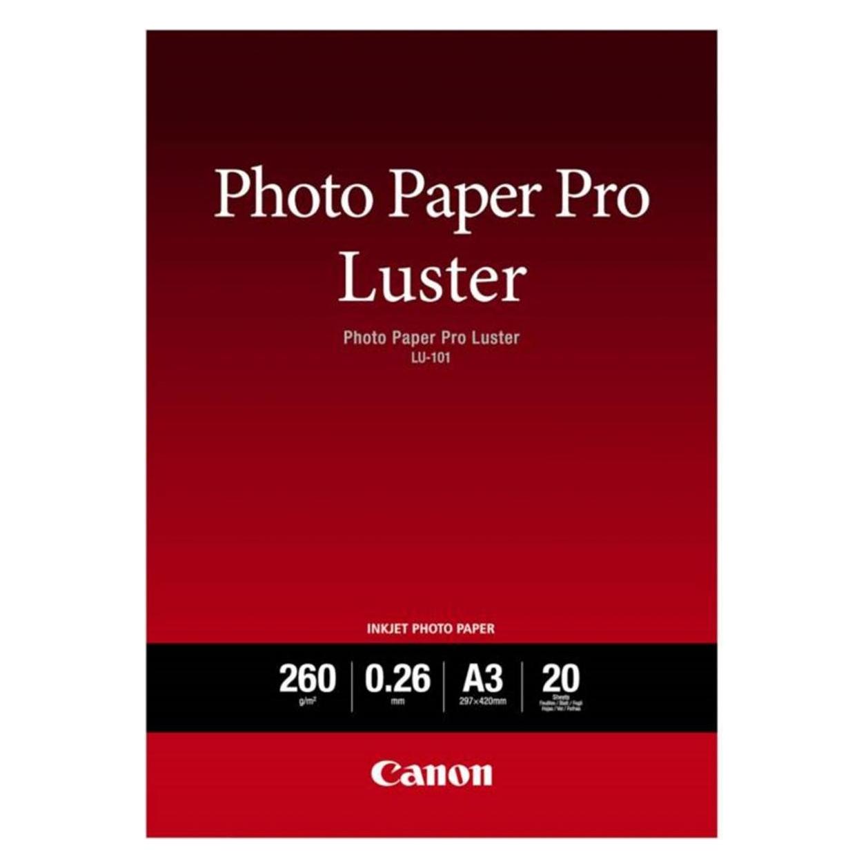 Canon LU-101 Pro Luster (260 g/m², A3, 20 Stk.) (6211B007)