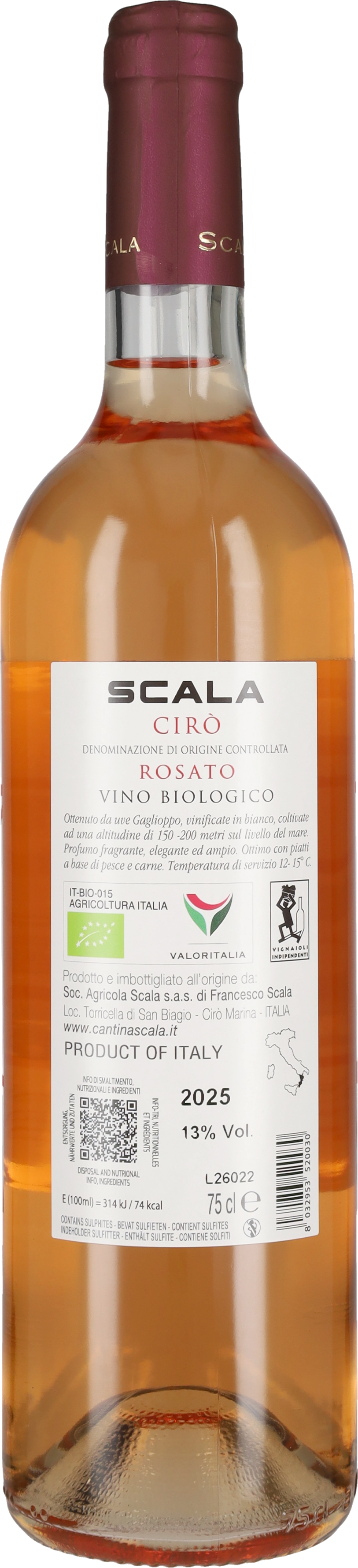 Cirò Rosato 'Etichetta Storica' Scala 2025