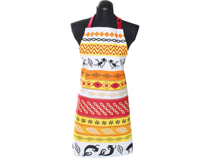 Kochschürze STUCO Inka , bunt, B:80cm L:85cm, Baumwolle, Schürzen, Kochschürze