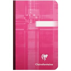 Clairefontaine Notizheft 9x14cm 96 Blatt kariert farbig sortiert
