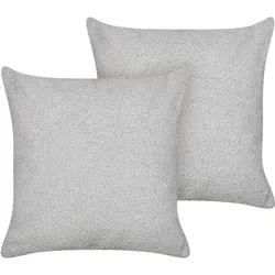 DEKOKISSEN 2er-Set Grau 45/45 cm Leuzea