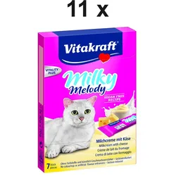 Vitakraft Katzensnack Milky Melody Käse - 11 x 70g