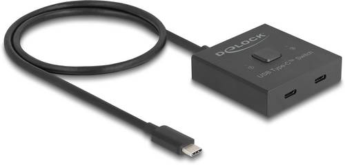 Delock 18911 USB-C (USB 3.2 Gen 2) Umschalter Schwarz