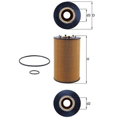 MAHLE Ölfilter OX 435D für MAN
