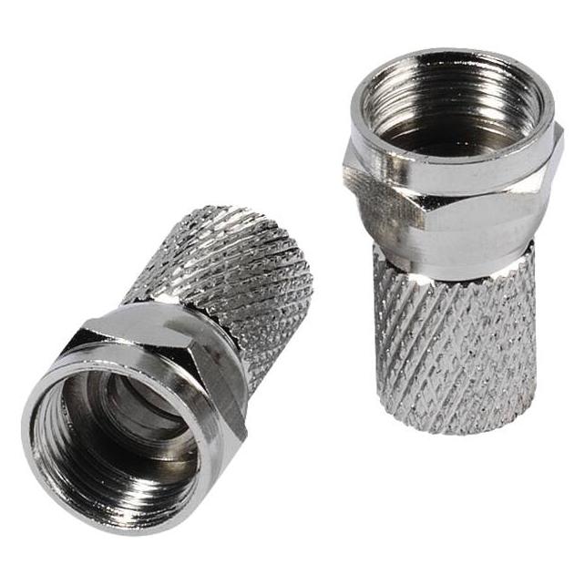 Vivanco F Stecker, 8 mm, 2 Stk. (Stecker und Verbinder) (VVSAT2ADA8TFF)