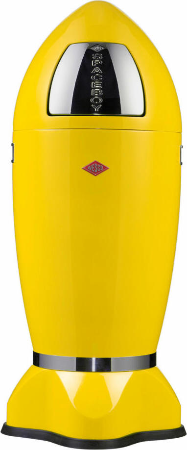 Wesco Mülleimer Spaceboy, Abfallsammler, Abfalleimer, Stahlblech, Lemonyellow, 35 L, 138631-19