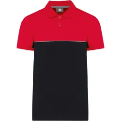 Kariban Workwear Unisex Workwear Polo WK210 black/red 4XL