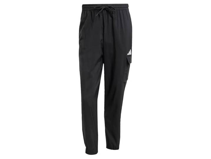 adidas Herren Essentials Small Logo Cargp Pants, Black/White, M