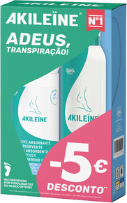 Akileine Pack Pó e Spray Antitranspirante 1 un