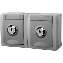 Panasonic Steckdose abschließb. 2-f. 90591076-DE