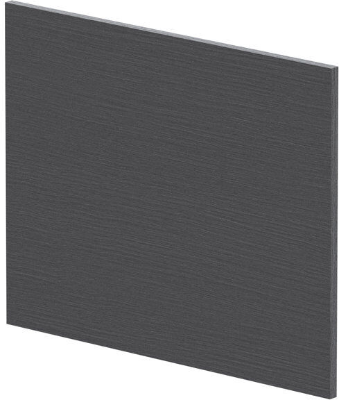 Nuie 700Mm Shower Bath End Panel Graphite Grey