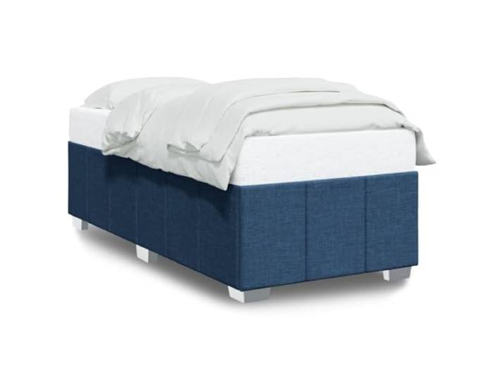 PUGYNBK Bettgestell aus Polyester, 90 x 200 cm, Blau Lattenrost, stabile Füße, ohne Matratze, weich und atmungsaktiv