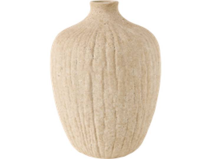 Vase céramique déco texturé beige 27 cm Siméon