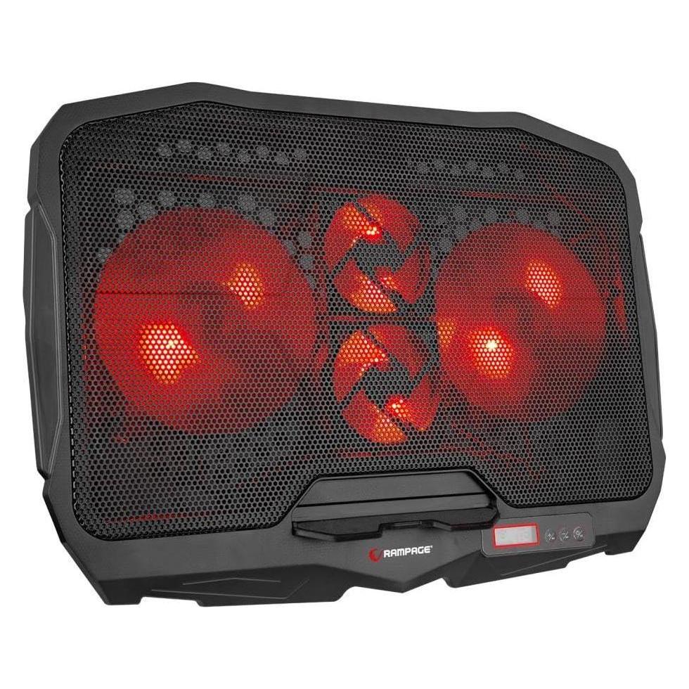 Rampage AD-RC4 schwarz / Kühlpad / für Laptops 12,1 - 15,6" / 4 Lüfter / USB-A (AD-RC4)