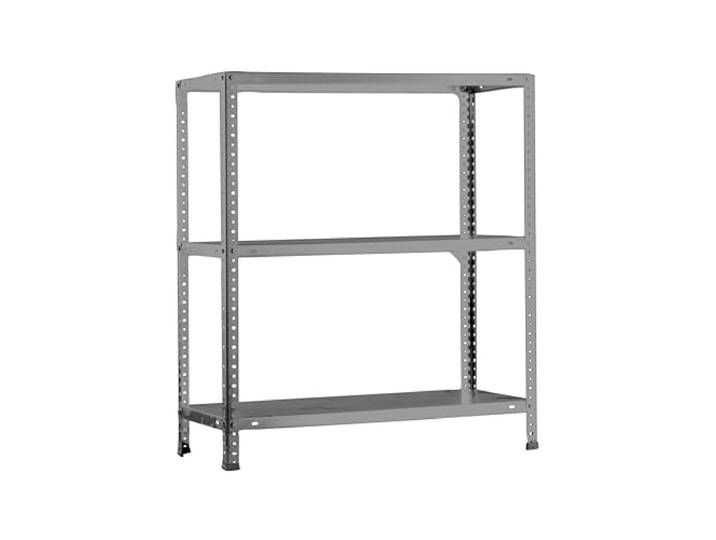 PROREGAL Schraubregal Panda MINI HxBxT 90x110x50cm Fachlast 90kg Grau Regal Standregal Werkstattregal Lagerregal Kellerregal