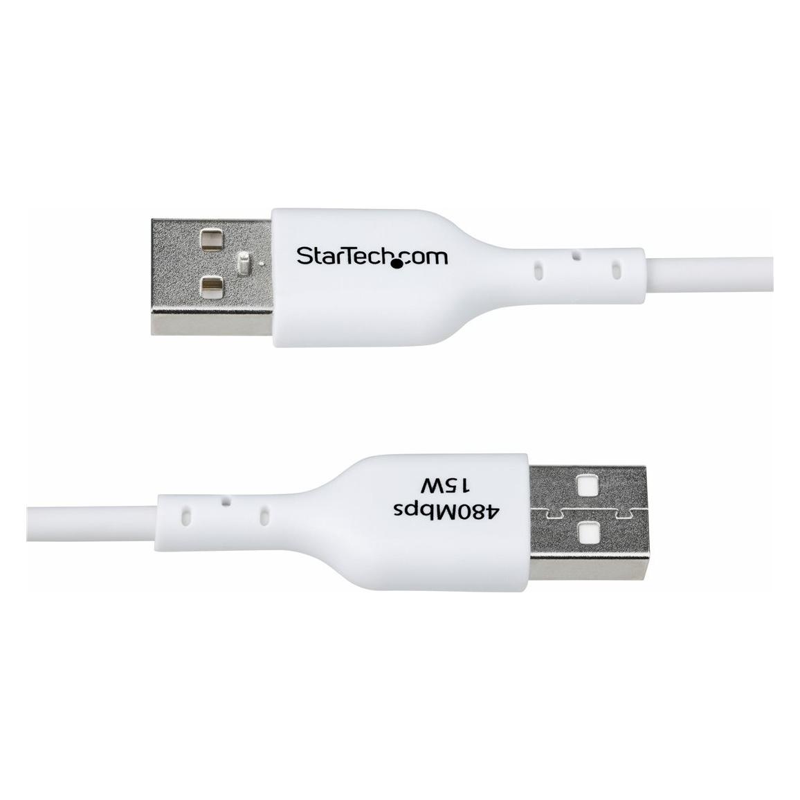 StarTech Cable USB-A to USB-C 1m White (1 m, USB 2.0, 15 W) (USB2AC1MNCWHE)