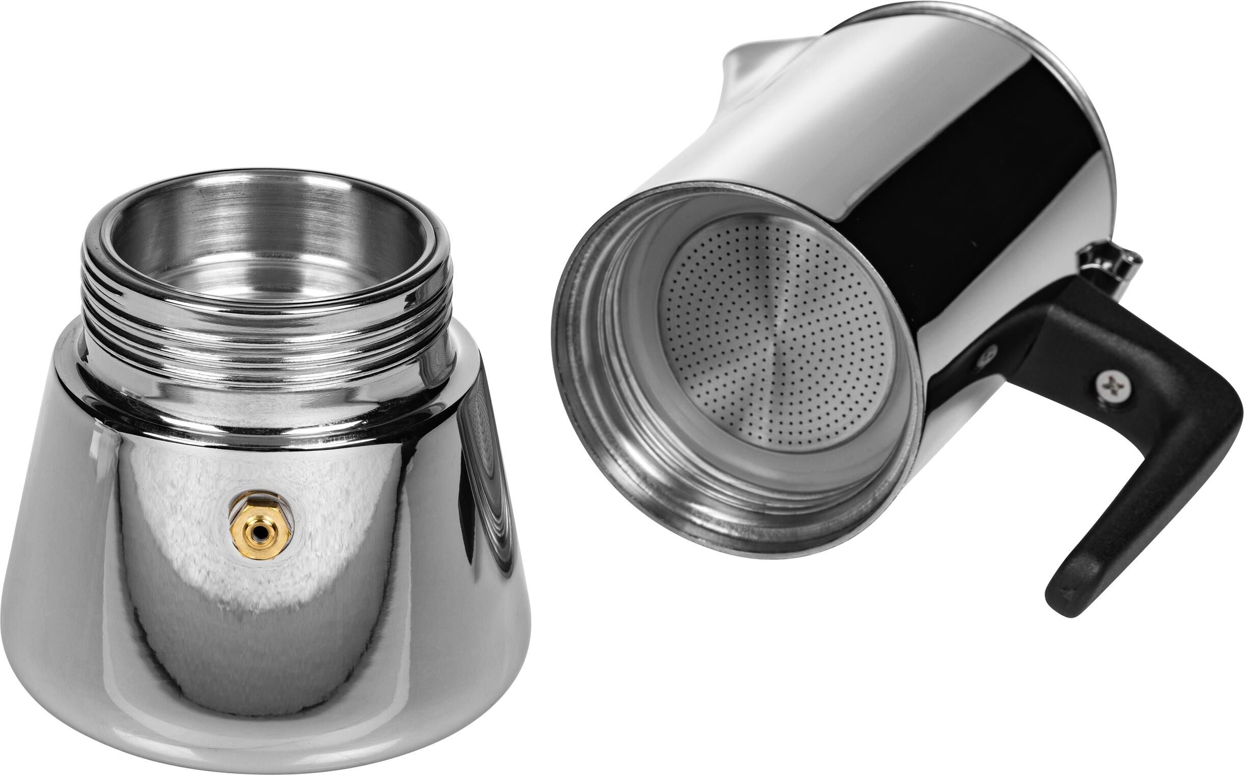 Espressokocher FURBER "Chicchi", silber (silberfarben), Kaffeemaschinen, Espressokocher silberfarben Einheitsgröße