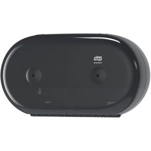 Tork Toilettenpapierspender SmartOne Mini, 682008, T9 System, aus Kunststoff, für 2 Mini Jumbo Rollen, schwarz