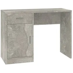 Helloshop26 - Schreibtisch Tisch Arbeitsplatz Computertisch Arbeitsmöbel mit Schublade und Schrank 100 x 40 x 73 cm grau 02_0023453