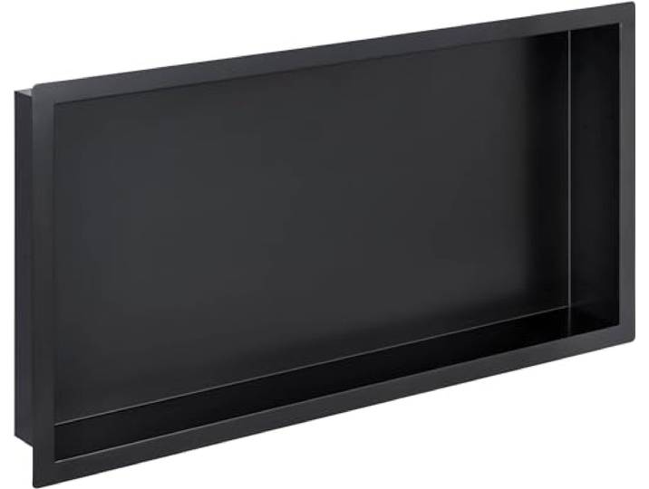 Saqu Shine inbouwnis 60x7x30cm mat zwart