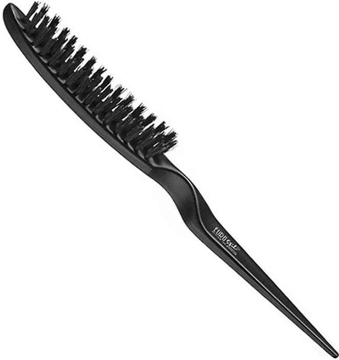 Eurostil Escova Crepar Curvado Púas Javali Negro