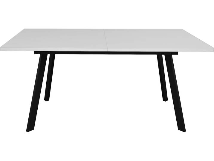 Esstisch MÄUSBACHER Imola , schwarz (schwarz matt, glas kreidegrau glanz, schwarz matt, glas kreidegrau glanz), B:160cm H:2cm T:90cm, Tische, Esstisch, Mäusbacher Esstisch, Breite 160 cm, mit Glasoberplatte, 4 Metallfüsse
