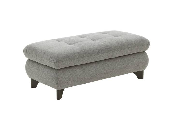 Beldomo Style Hocker, Grau, Metall, rechteckig, 129x49x64 cm, Goldenes M, Fußauswahl, Stoffauswahl, erweiterbar (Typenauswahl), Wohnzimmer, Hocker, Sitzhocker