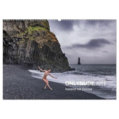 ONLYNUDE.ART – Iceland mit Denisa (Wandkalender 2027 DIN A2 quer), CALVENDO Monatskalender