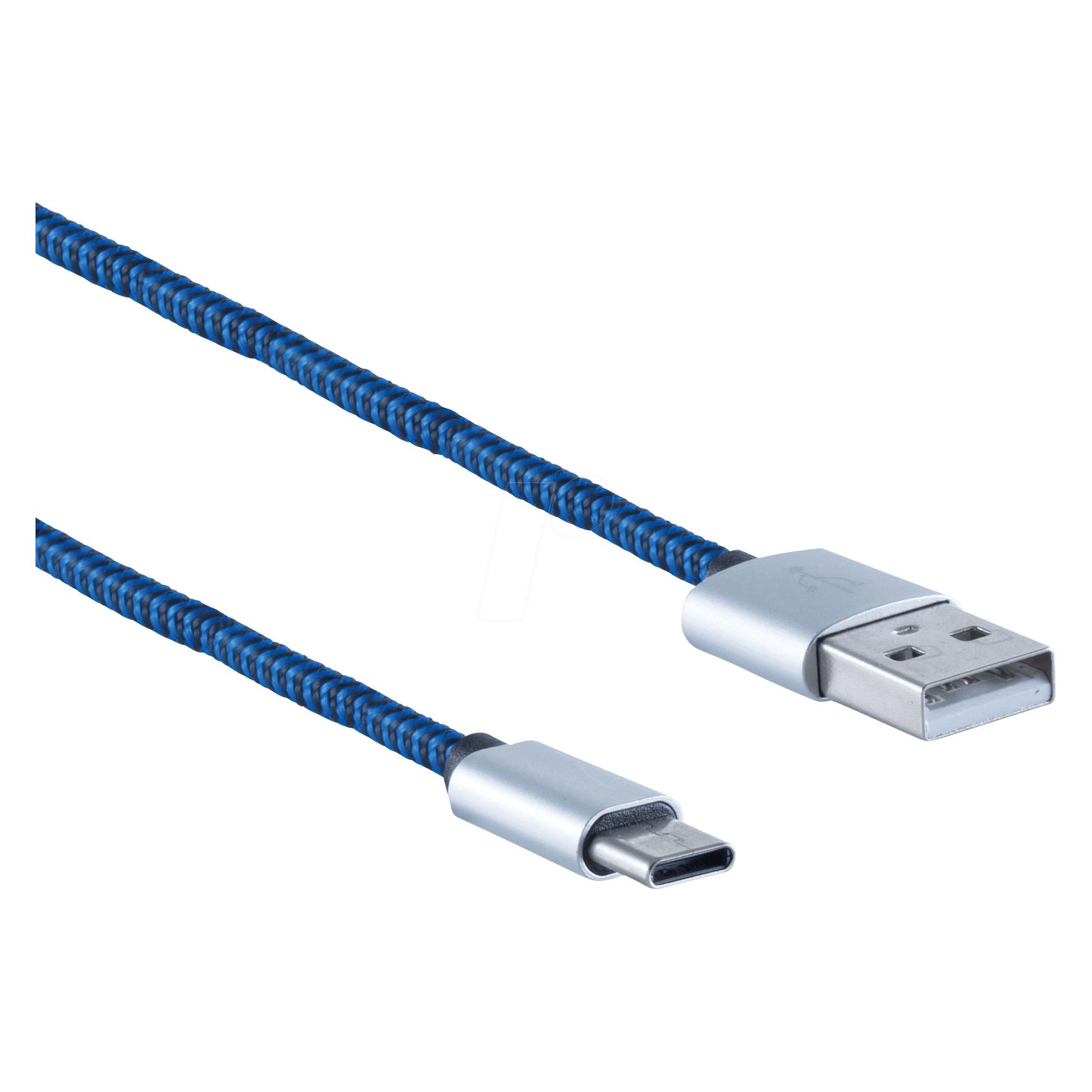 Shiverpeaks BS14-50018 USB Kabel 0,3 m USB 2.0 USB A USB C Blau (0.30 m, USB 2.0) (BS14-50018)