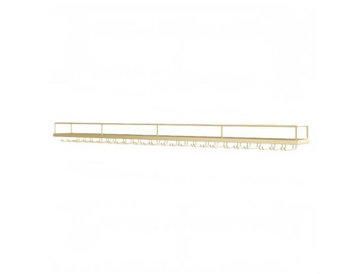 TeeoQaeo Wandmontiertes Metall Weinregal Schlanker Flaschenhalter Zur Präsentation Weinaufbewahrung Für Hausbar Küche Esszimmer Flaschen Organizer Und Barzubehör(Gold,100CM_Style 2)