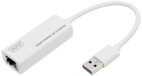 Digitus Netzwerk, USB 3.2 Gen 1 (USB 3.0) Adapter [1x USB 3.0 Stecker A - 1x RJ45] DN-3023 20.00 cm Geschirmt