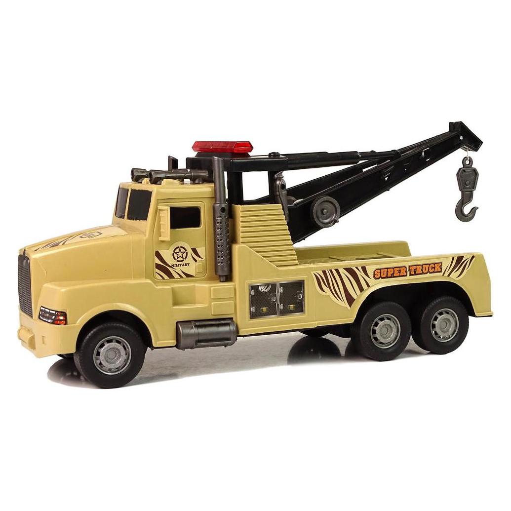 Lean Toys Roadside assistance tractor 1:10 Brown (9849-UNIW)