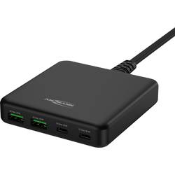 Ansmann Desktop Ladegerät DC465PD 65W USB Ladegerät 65 W 2x USB-A, 2x USB-C® USB PD Schwarz Innenbereich USB Power Delivery (USB-PD), Schnellladegerät,