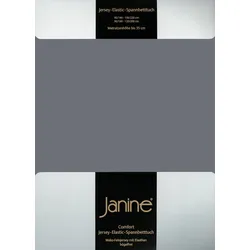 Janine Spannbetttuch Elastic-Jersey 5006 opalgrau 200x200 cm