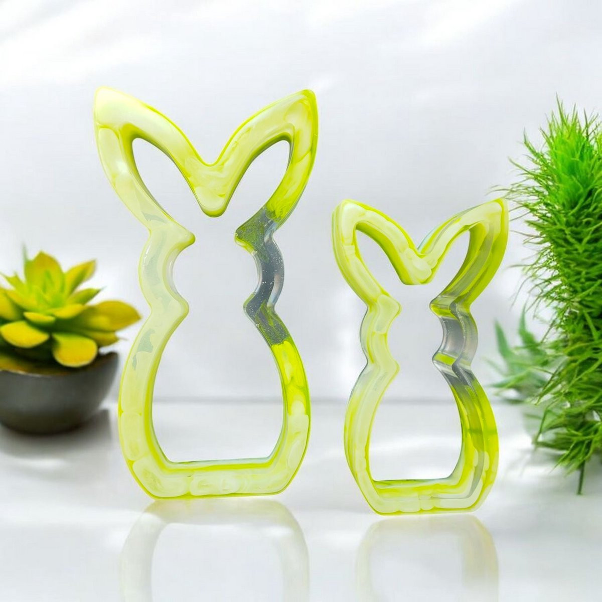 Resin Art JR Decoratieve Paashazen voor op tafel