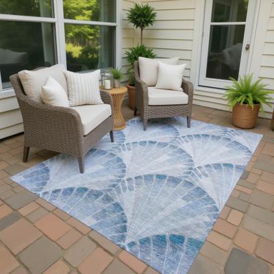 Addison Rugs Machine Washable Indoor/ Outdoor Modern Fan Chantille Rug